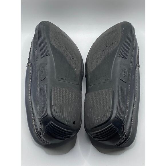 TOD\'S Men\'s Black Vibram Leather Slip-On Loafers SZ 9.5 main image 5